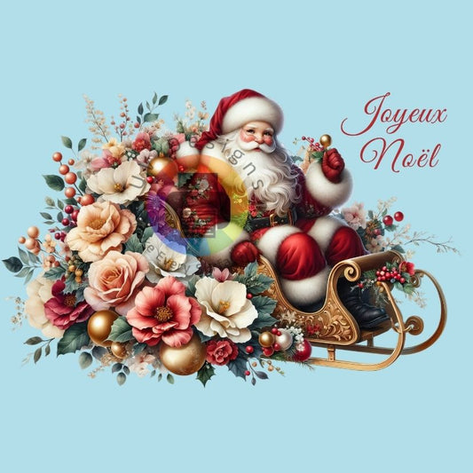 Santa Claus on his sleigh