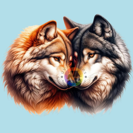 7 cm Wolves - couple no. 2