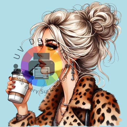 Leopard koffie dame nr 3