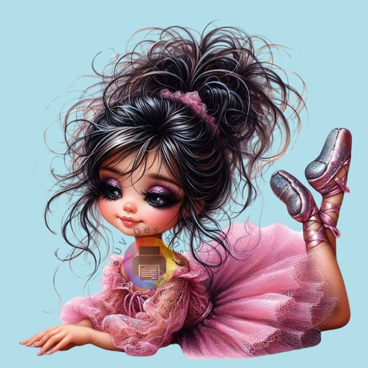 12 cm Ballerina in pink tutu no. 2