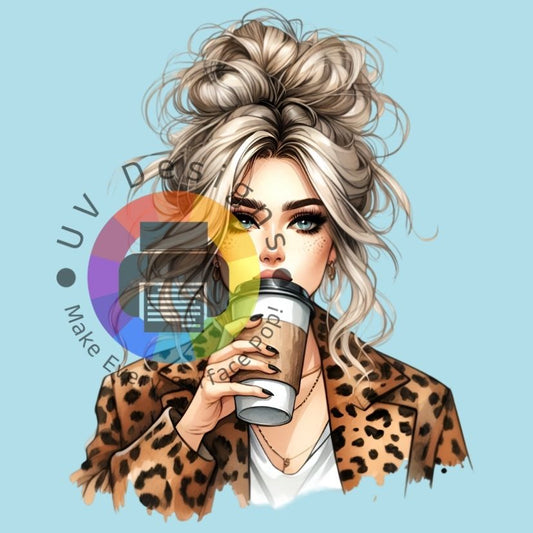 Leopard koffie dame nr 4