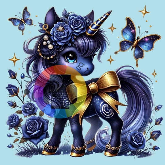 Licorne bleue