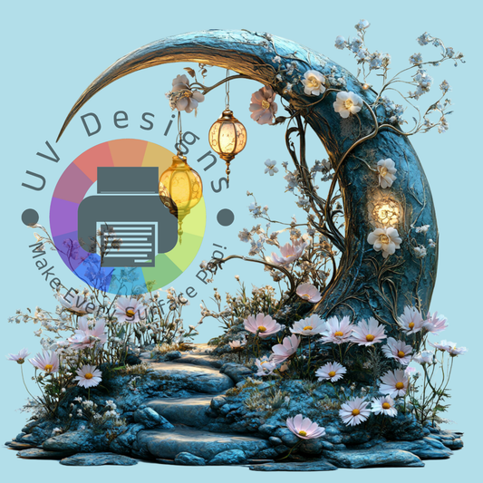 Fantasy moon tree and lights nr 1