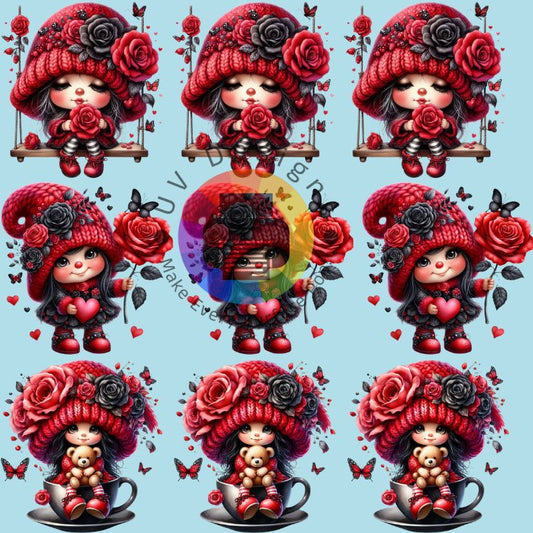 4 cm Rozen meisjes nr 1