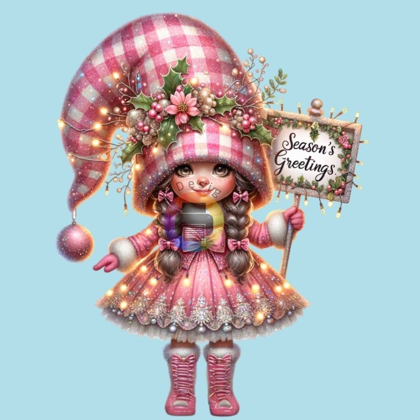 12 cm Seasons greetings ENG + FR
