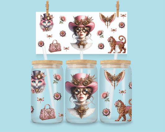 16oz Roze steampunk wrap nr 1