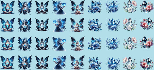 16oz Mini Blue Fairies