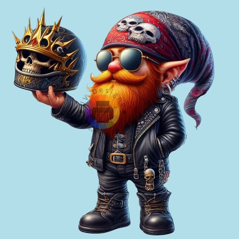 12 cm Gnome biker nr 2