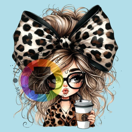 Leopard koffie meisje nr 1