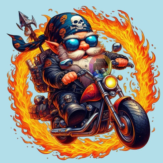 12 cm Gnome biker nr 5