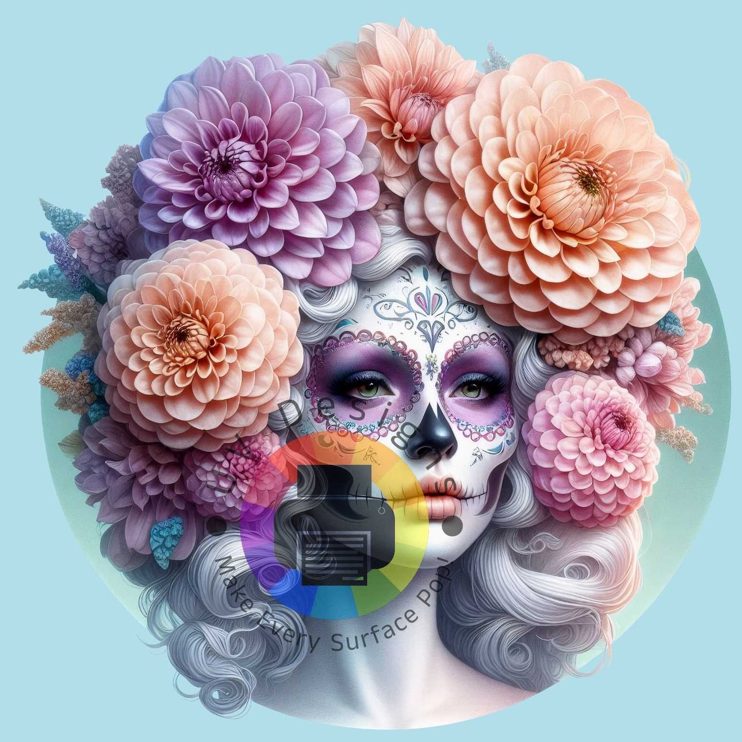 12 cm Dia de la muerte vrouw nr 2