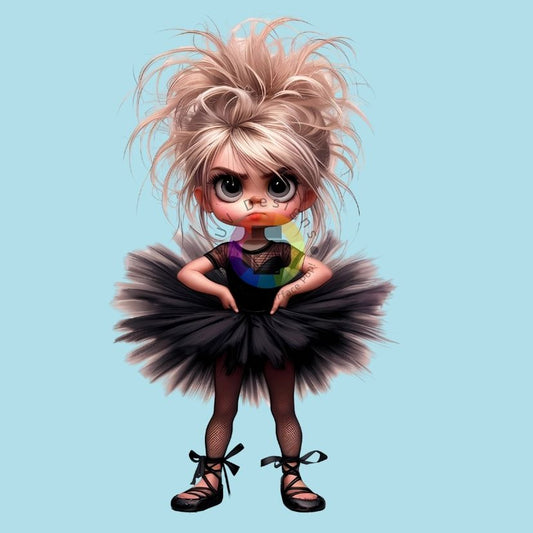 12 cm Ballerina in black tutu no. 4
