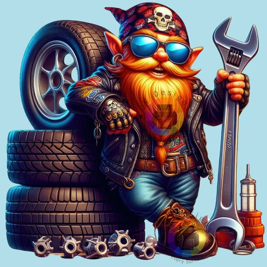 12 cm Gnome biker nr 6