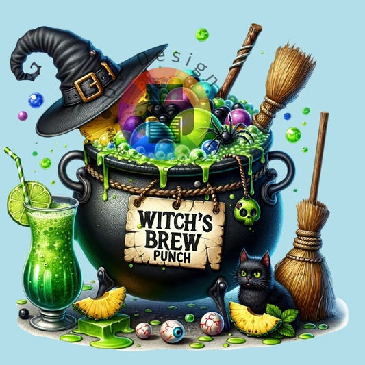 12 cm Witch's brew punch