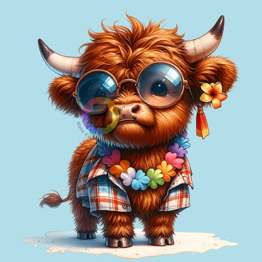 Beach vibes cow no. 2
