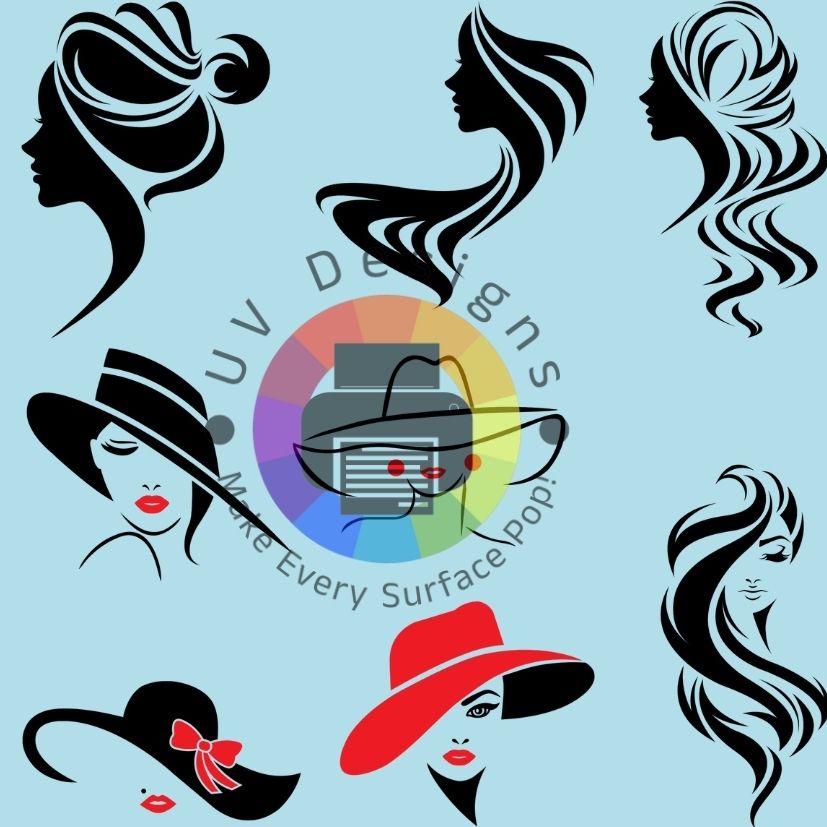 4 cm Eleganta vrouw - zwart rood