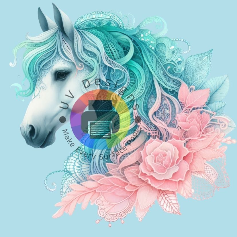 12 cm Lace horse nr 1