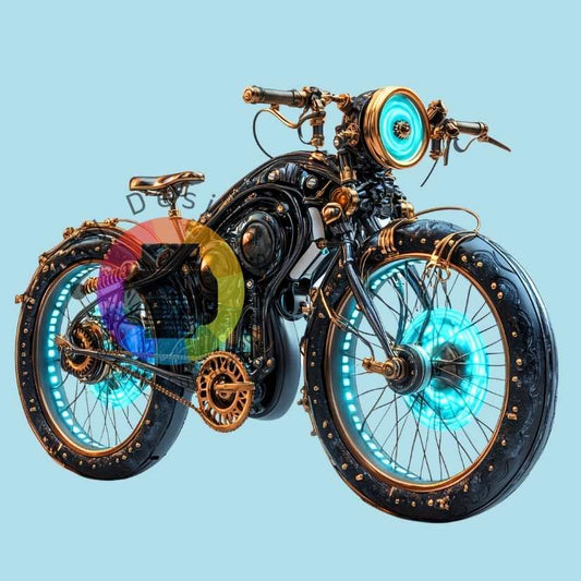 12 cm Steampunk motor nr 2