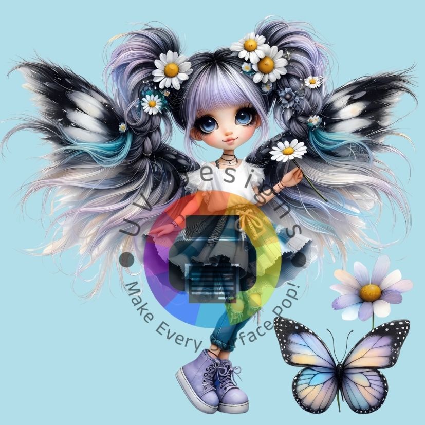 Paars vlinder meisje nr 1