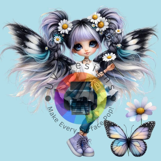 Paars vlinder meisje nr 1