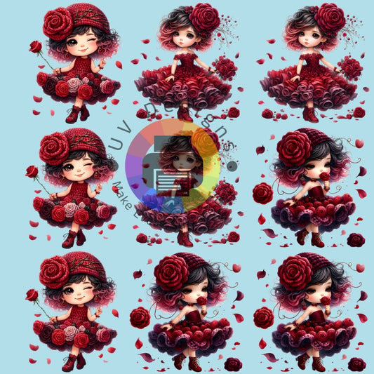 4 cm Rozen meisjes nr 2