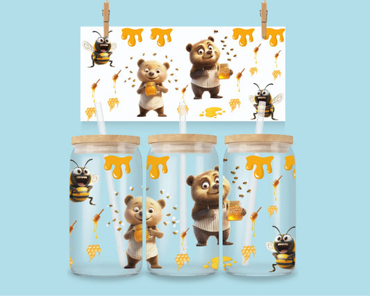 16oz Grappige beren en bijen