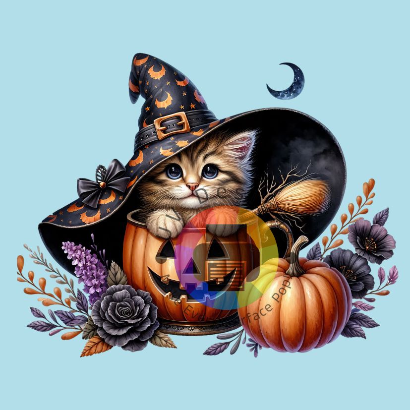 Kitten in pompoen nr 2