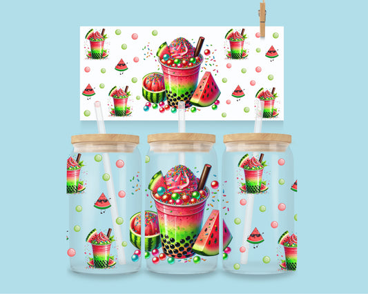 16oz Watermelon Boba