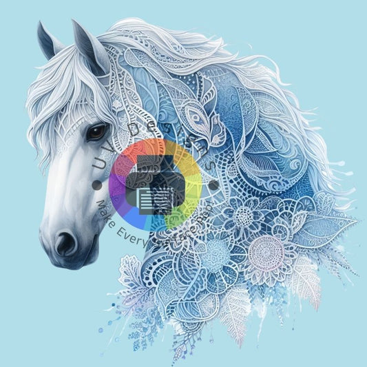 12 cm Lace horse nr 2