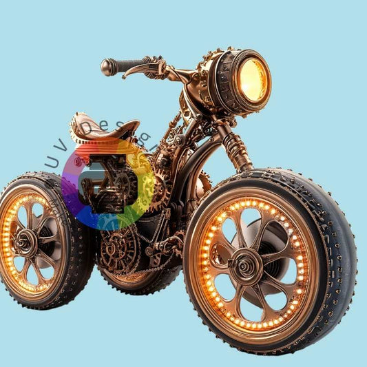 12 cm Steampunk motor nr 1