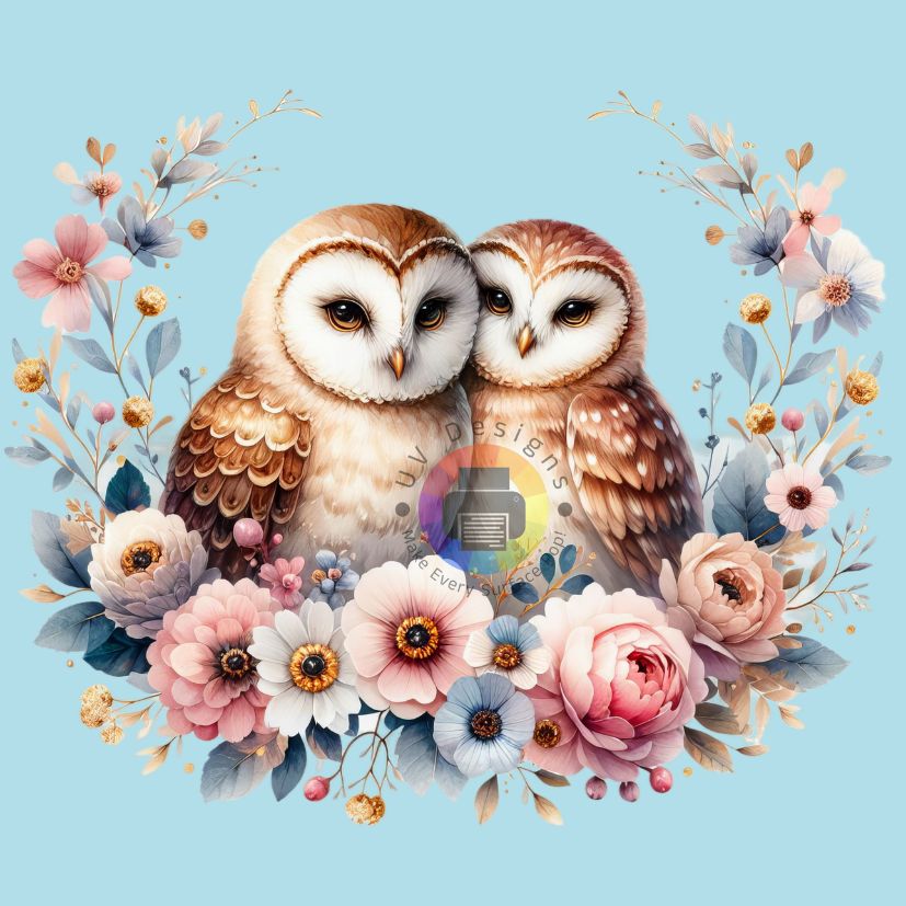 7 cm 2 gebloemde uilen nr 2