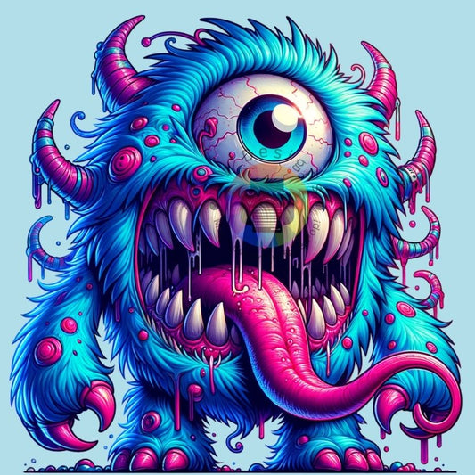 12cm Blue monster