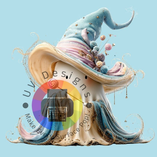 Spook met hoed en bloemen nr 5