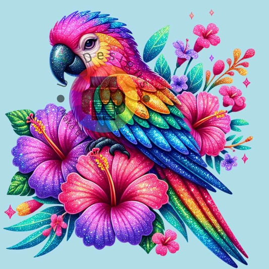 12 cm Tropical parrot