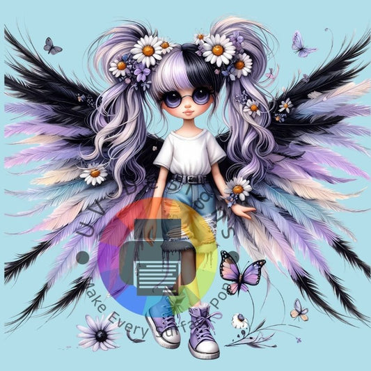 Paars vlinder meisje nr 6