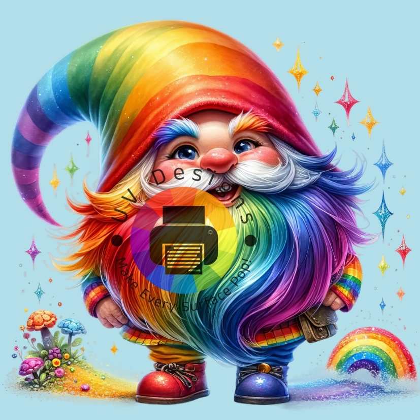 Rainbow gnome no. 1