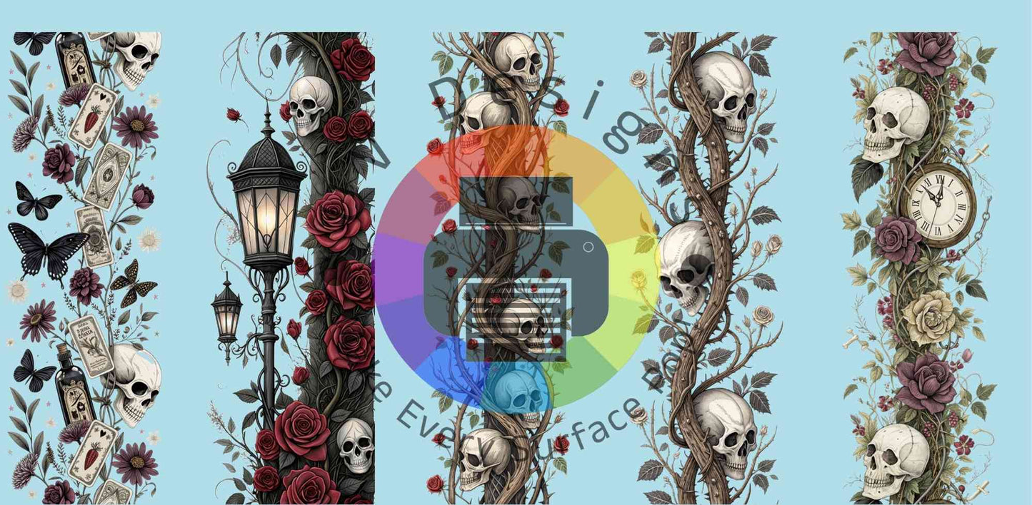 16oz Skull bladwijzers