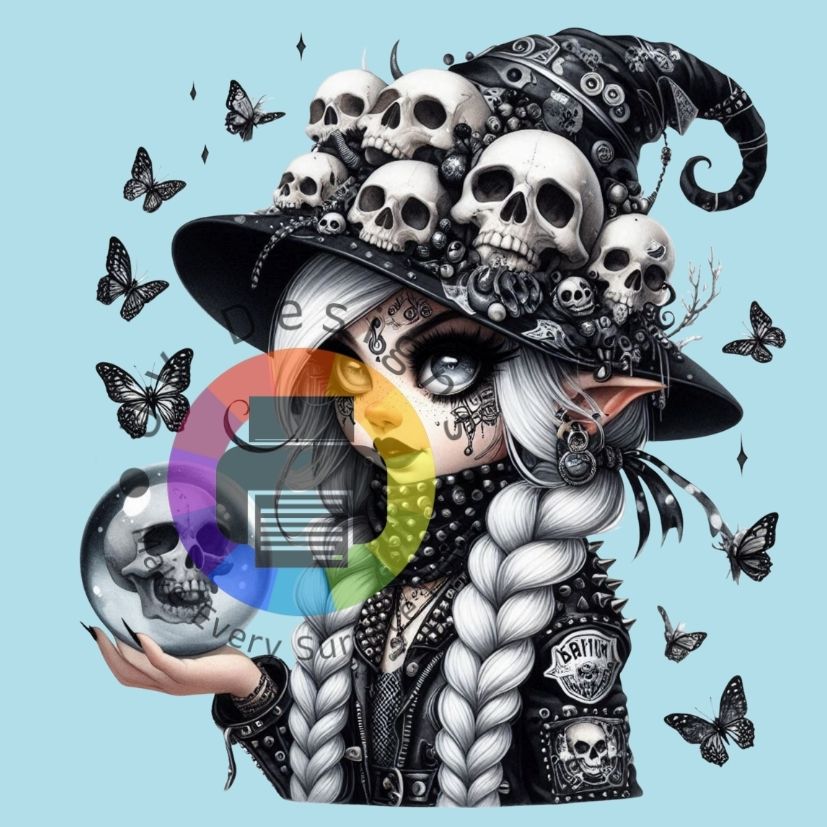 Gothic gnome meisje - zwart nr 2