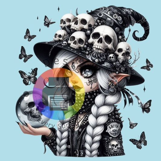 Gothic gnome meisje - zwart nr 2