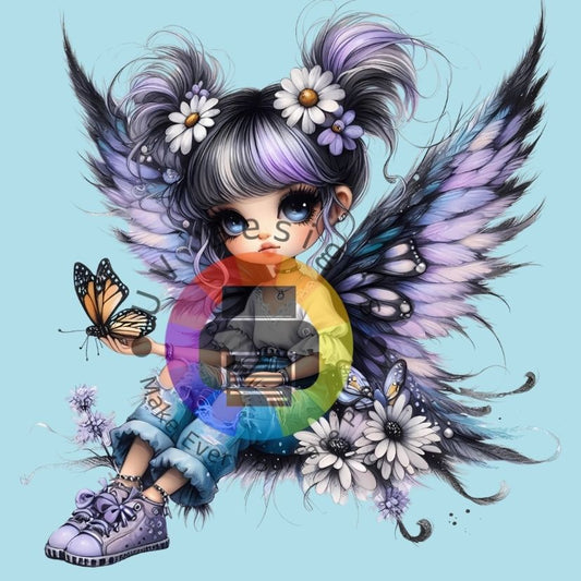 Paars vlinder meisje nr 8