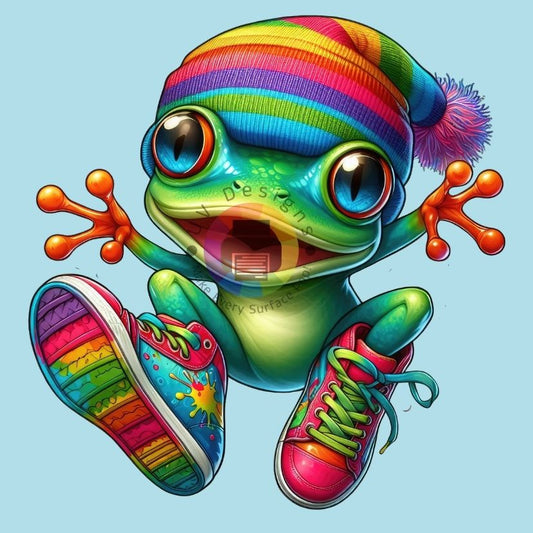 12 cm Grappige kikker nr 2