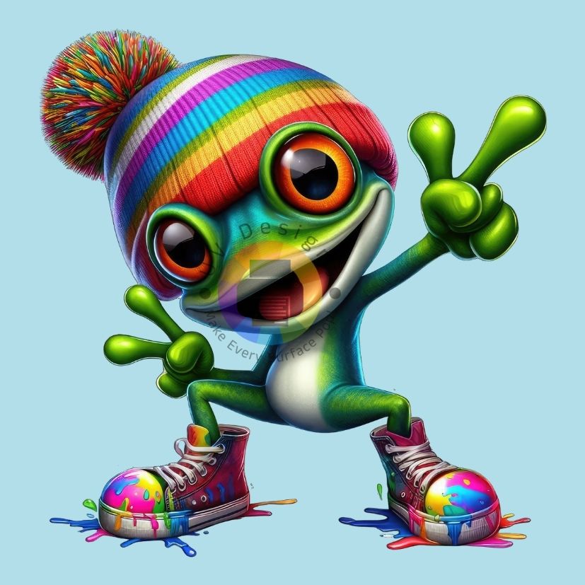 12 cm Grappige kikker nr 3