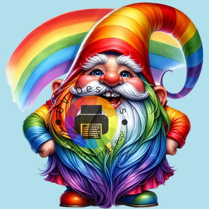 Rainbow gnome no. 3