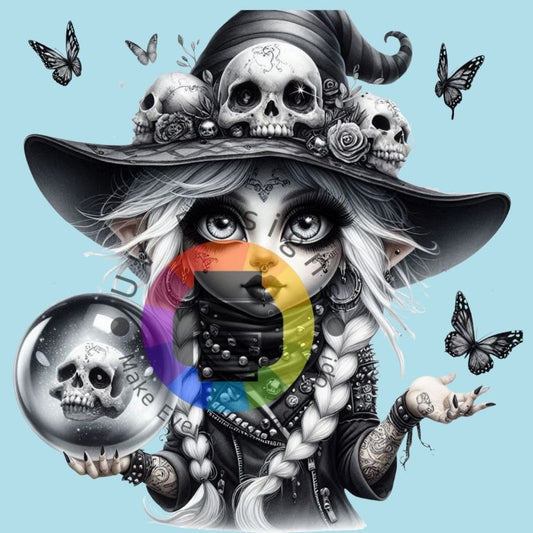 Gothic gnome meisje - zwart nr 3