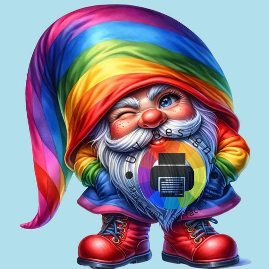 Rainbow gnome no. 4