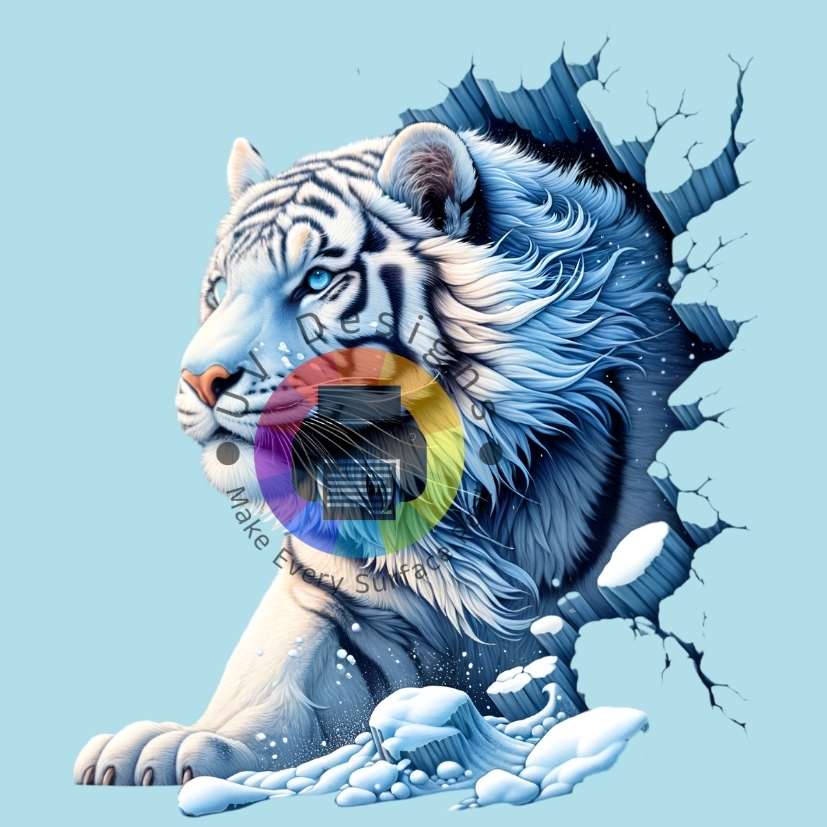 12 cm White tiger no. 2