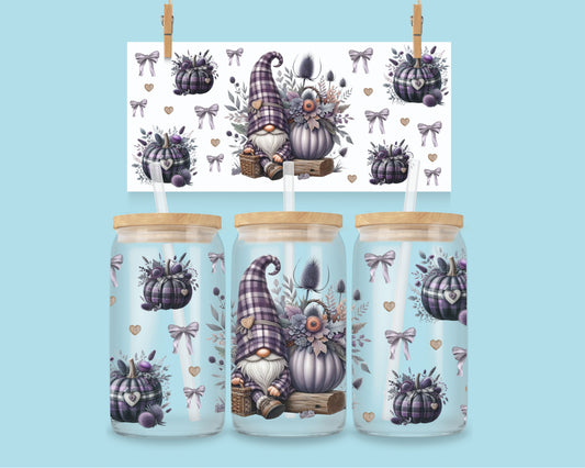 16oz Kabouters met pompoenen - paars nr 1