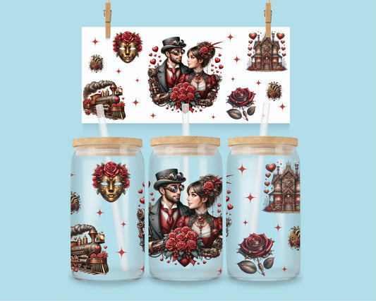 16oz Rode valentijn steampunk