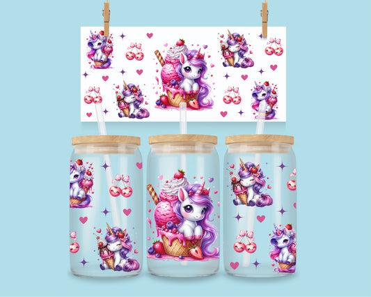 16oz Ice-cream unicorn