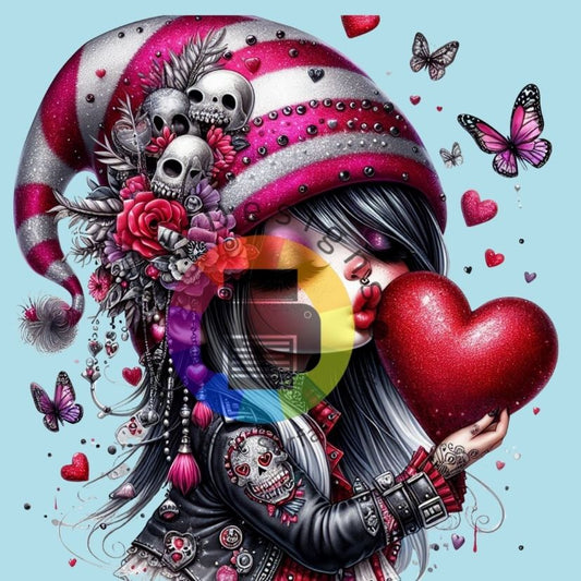 Gothic gnome meisje - rood nr 5